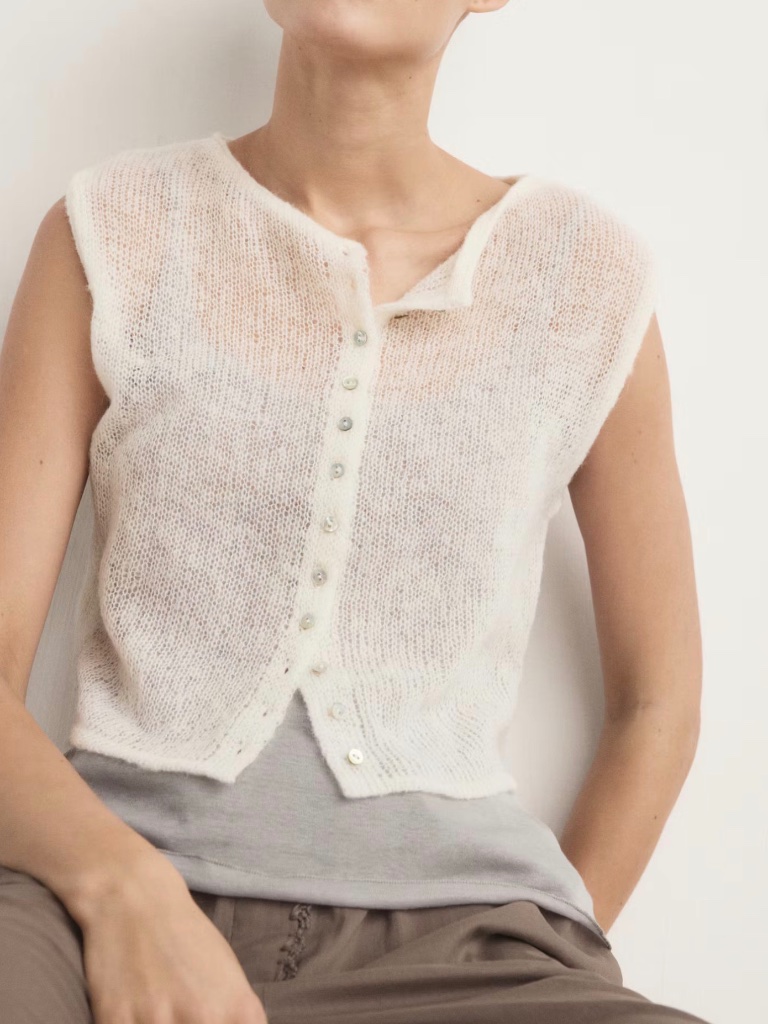 Open-Knit Wool Top